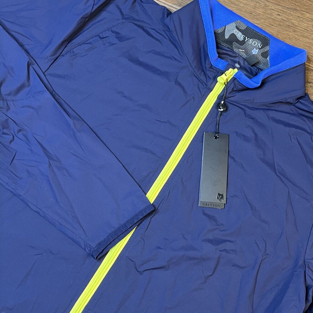 NWT Greyson Trailwolf Golf Jacket Maltese Blue‎ Nylon Spandex Men’s XXL $188